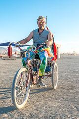 2019 Burning Man burner on bike 