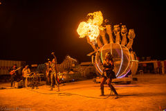 interactive fire installation flame thrower 2019 Burning Man