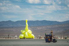 Slonik, inflatable art installation on playa at Black Rock City 2019 Burning Man 