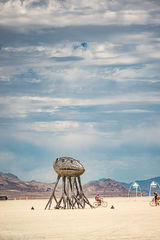 art installation on playa at Black Rock City 2019 Burning Man 