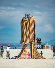 art installation on playa at Black Rock City 2019 Burning Man 