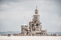 The art installation The Folly created by Dave Keane and the Folly Builders found at Black Rock City, at Burning Man 2019