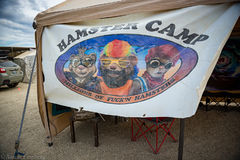 Burning Man camp on Black Rock City playa 