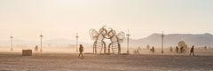 Burning Man art installation on Black Rock City playa 