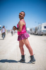 Aaron Feinberg, black rock city, brc, burning man 2024, playa, portrait