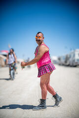 Aaron Feinberg, black rock city, brc, burning man 2024, playa, portrait