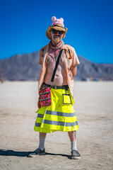Aaron Feinberg, black rock city, brc, burning man 2024, playa, portrait