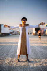 Aaron Feinberg, black rock city, brc, burning man 2024, playa, portrait