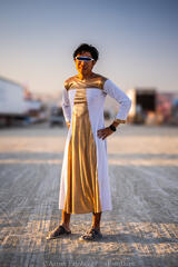 Aaron Feinberg, black rock city, brc, burning man 2024, playa, portrait