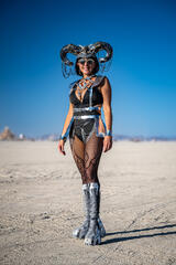 Aaron Feinberg, black rock city, brc, burning man 2024, playa, portrait