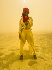 Aaron Feinberg, black rock city, brc, burning man 2024, playa, portrait